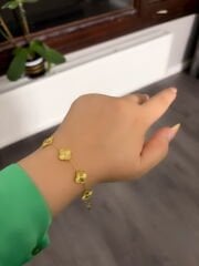 Çelik Van cleff gold bileklik